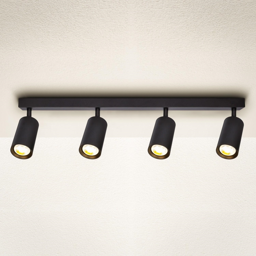 Brilagi - Spotlampe SELE 4xGU10/30W/230V sort