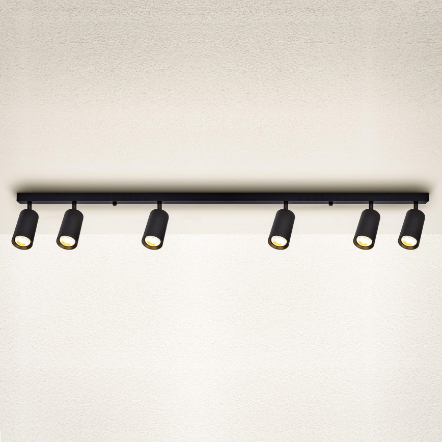 Brilagi - Spotlampe SELE 6xGU10/30W/230V sort