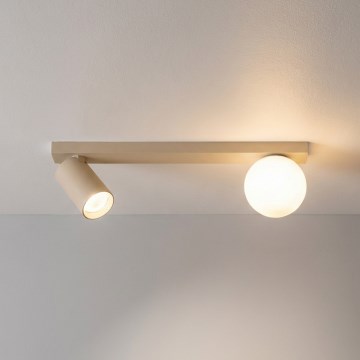 Brilagi - Spotlampe SELE BALL 1xGU10/30W/230V + 1xG9/10W beige