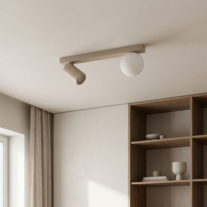 Brilagi - Spotlampe SELE BALL 1xGU10/30W/230V + 1xG9/10W beige