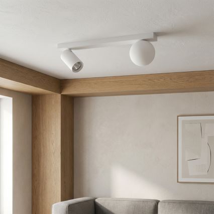 Brilagi - Spotlampe SELE BALL 1xGU10/30W/230V + 1xG9/10W hvid