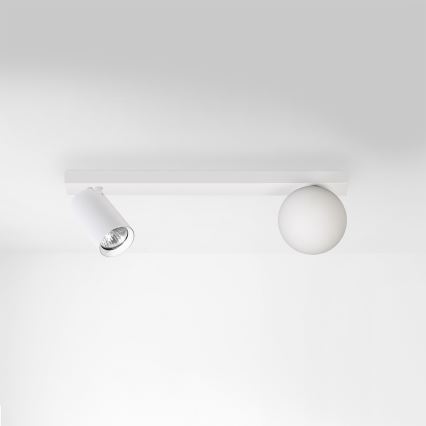 Brilagi - Spotlampe SELE BALL 1xGU10/30W/230V + 1xG9/10W hvid