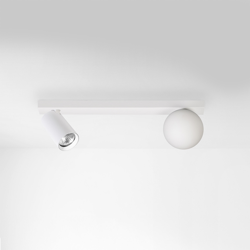 Brilagi - Spotlampe SELE BALL 1xGU10/30W/230V + 1xG9/10W hvid