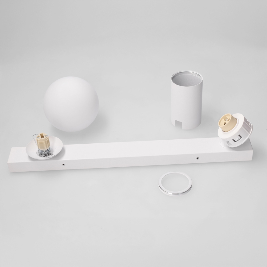 Brilagi - Spotlampe SELE BALL 1xGU10/30W/230V + 1xG9/10W hvid