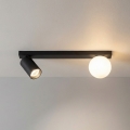 Brilagi - Spotlampe SELE BALL 1xGU10/30W/230V + 1xG9/10W sort