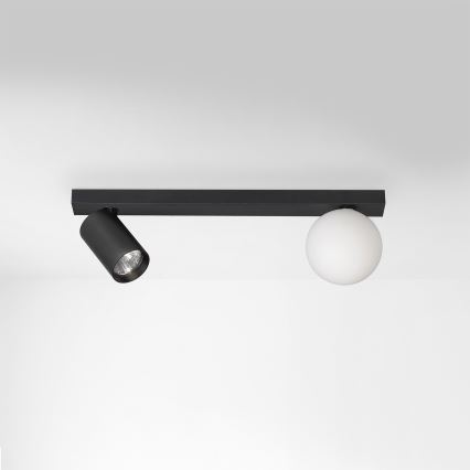 Brilagi - Spotlampe SELE BALL 1xGU10/30W/230V + 1xG9/10W sort