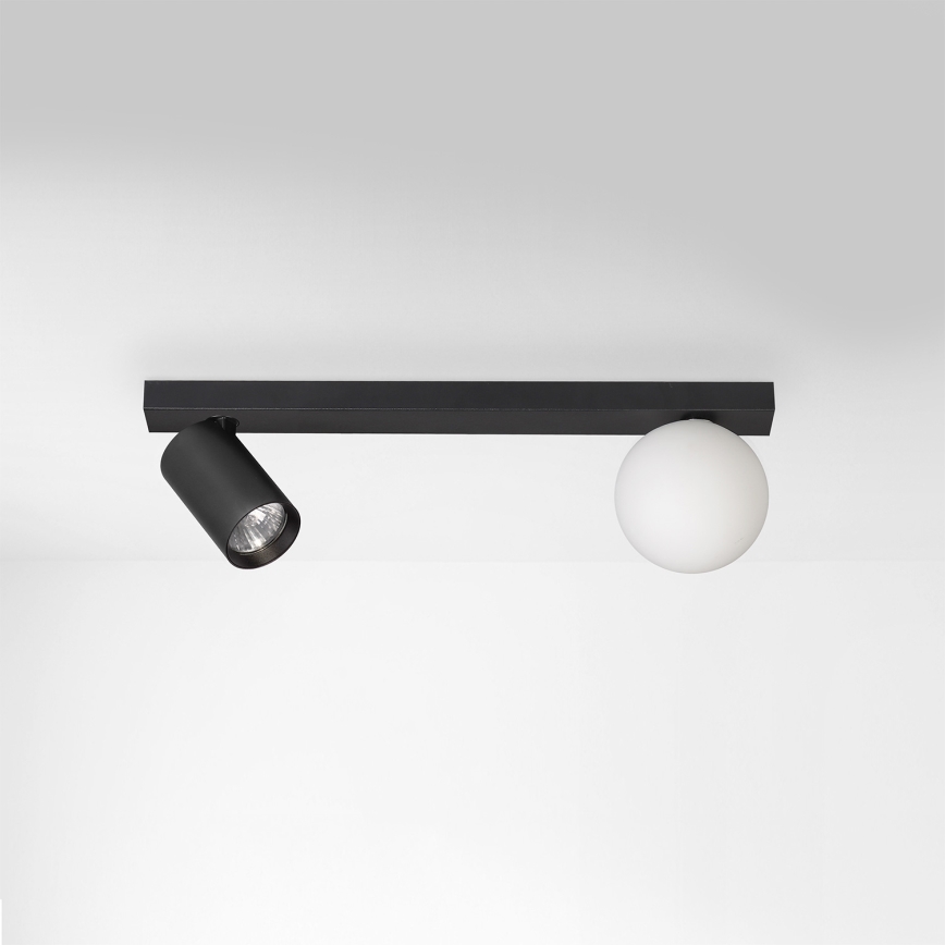 Brilagi - Spotlampe SELE BALL 1xGU10/30W/230V + 1xG9/10W sort