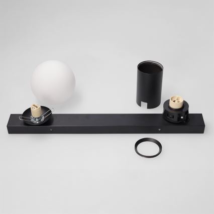Brilagi - Spotlampe SELE BALL 1xGU10/30W/230V + 1xG9/10W sort