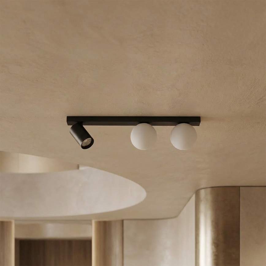 Brilagi - Spotlampe SELE BALL 1xGU10/30W/230V + 2xG9/10W sort