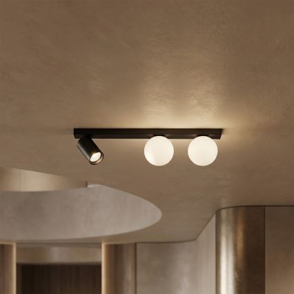 Brilagi - Spotlampe SELE BALL 1xGU10/30W/230V + 2xG9/10W sort