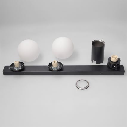 Brilagi - Spotlampe SELE BALL 1xGU10/30W/230V + 2xG9/10W sort