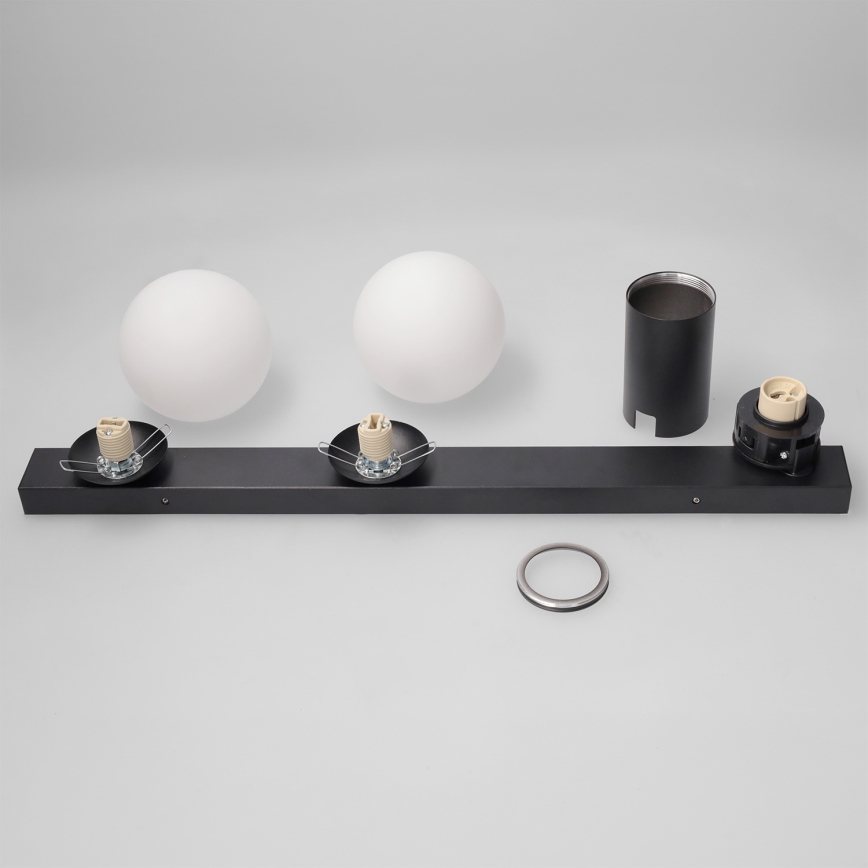 Brilagi - Spotlampe SELE BALL 1xGU10/30W/230V + 2xG9/10W sort