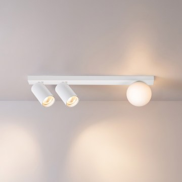 Brilagi - Spotlampe SELE BALL 2xGU10/30W/230V + 1xG9/10W hvid