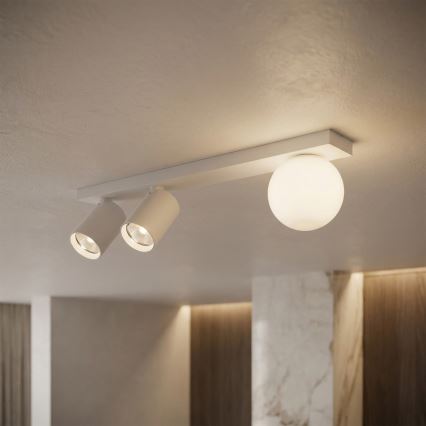 Brilagi - Spotlampe SELE BALL 2xGU10/30W/230V + 1xG9/10W hvid