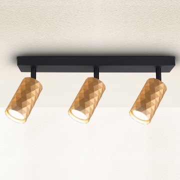 Brilagi - Spotlampe SELE DIAMANT 3xGU10/30W/230V guld