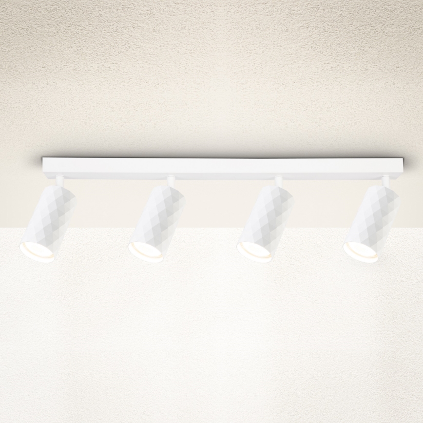 Brilagi - Spotlampe SELE DIAMANT 4xGU10/30W/230V hvid