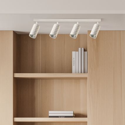 Brilagi - Spotlampe SELE DIAMANT 4xGU10/30W/230V hvid