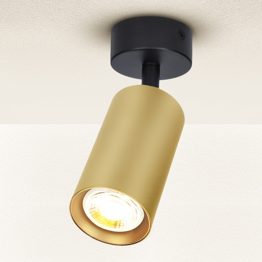 Brilagi - Spotlampe SELE GOLDEN 1xGU10/30W/230V sort/guldfarvet