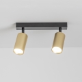 BRILAGI - Spotlampe SELE GOLDEN 2xGU10/30W/230V sort/guldfarvet