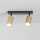 Brilagi - Spotlampe SELE GOLDEN 2xGU10/30W/230V sort/guldfarvet
