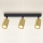 Brilagi - Spotlampe SELE GOLDEN 3xGU10/30W/230V sort/guldfarvet