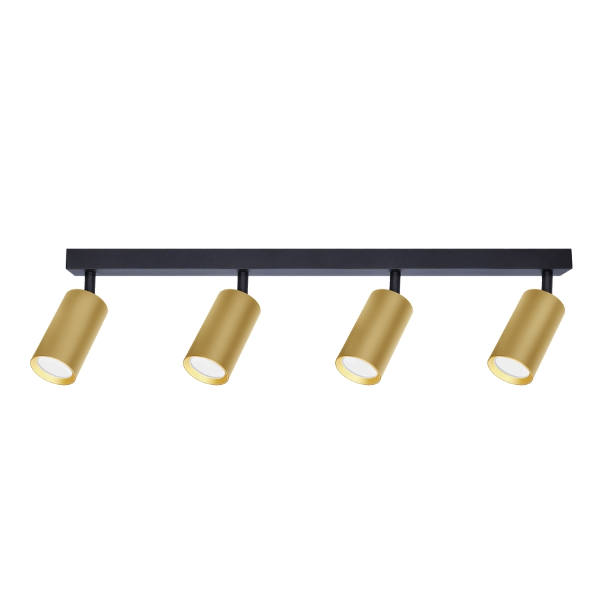 Brilagi - Spotlampe SELE GOLDEN 4xGU10/30W/230V sort/guldfarvet