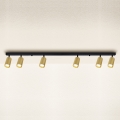 BRILAGI - Spotlampe SELE GOLDEN 6xGU10/30W/230V sort/guldfarvet