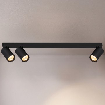 Brilagi - Spotlampe SELE LONG 3xGU10/30W/230V sort