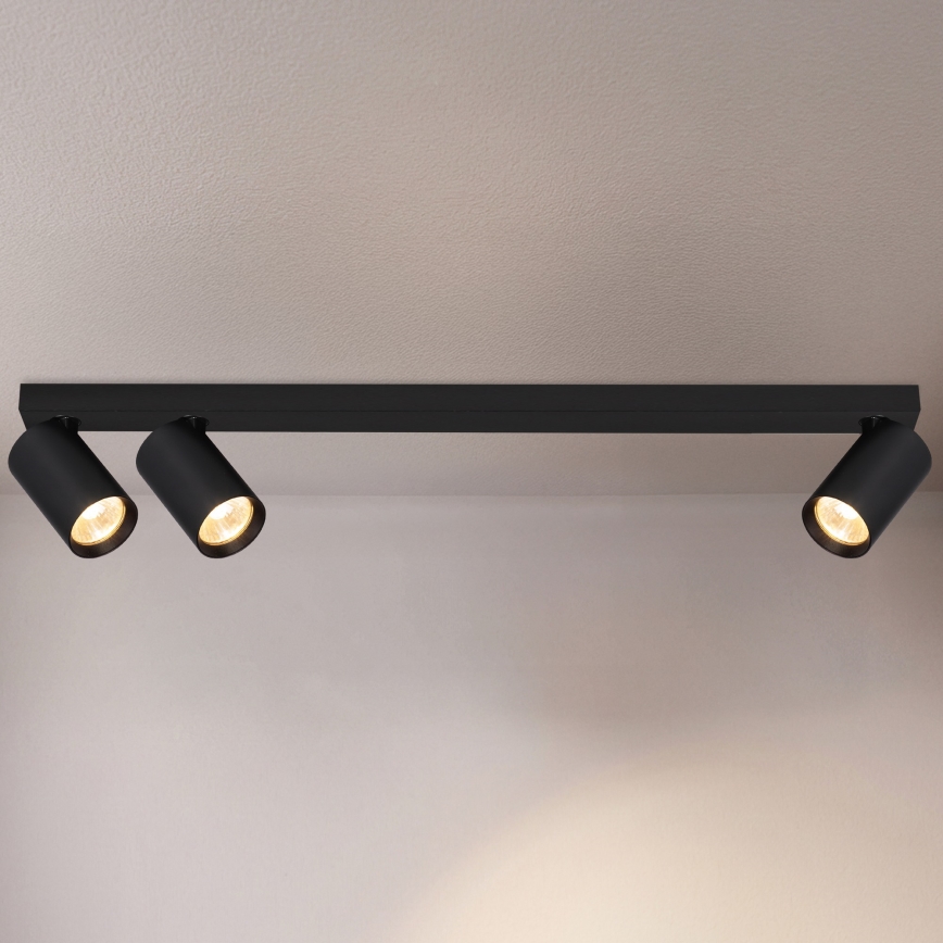 Brilagi - Spotlampe SELE LONG 3xGU10/30W/230V sort