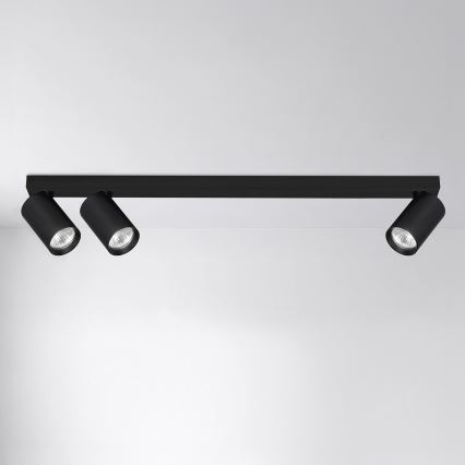 Brilagi - Spotlampe SELE LONG 3xGU10/30W/230V sort