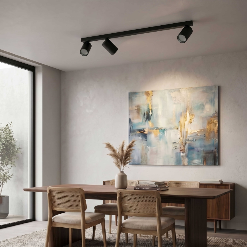 BRILAGI - Spotlampe SELE LONG 3xGU10/30W/230V sort