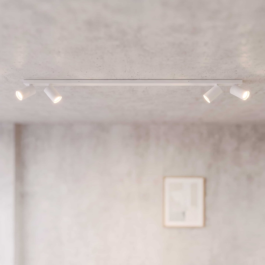 BRILAGI - Spotlampe SELE LONG 4xGU10/30W/230V hvid