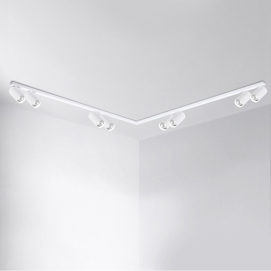 Brilagi - Spotlampe SELE LONG 8xGU10/30W/230V hvid