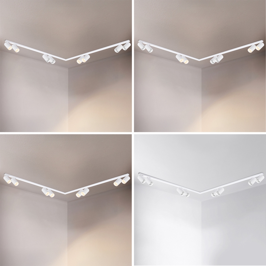 Brilagi - Spotlampe SELE LONG 8xGU10/30W/230V hvid