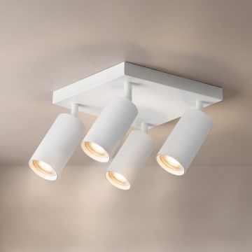 Brilagi - Spotlampe SELE SQUARE 4xGU10/30W/230V hvid