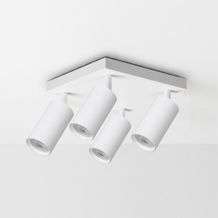 Brilagi - Spotlampe SELE SQUARE 4xGU10/30W/230V hvid