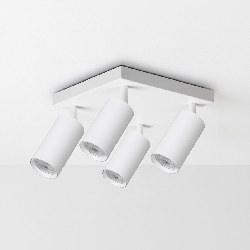 Brilagi - Spotlampe SELE SQUARE 4xGU10/30W/230V hvid