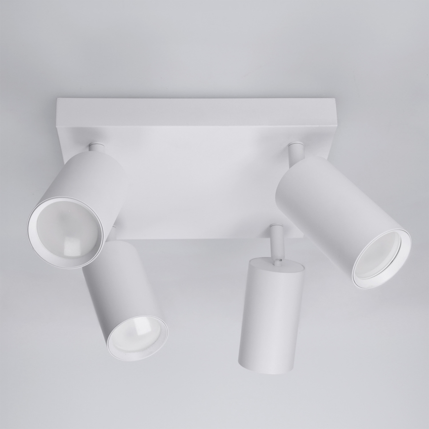 Brilagi - Spotlampe SELE SQUARE 4xGU10/30W/230V hvid
