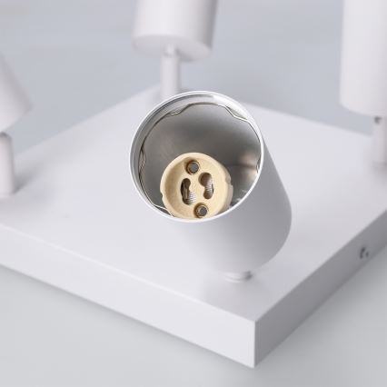 Brilagi - Spotlampe SELE SQUARE 4xGU10/30W/230V hvid