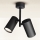 Brilagi - Spotlampe SELE VERTICAL 2xGU10/30W/230V sort