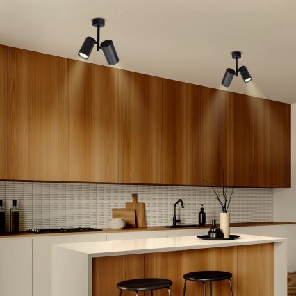 Brilagi - Spotlampe SELE VERTICAL 2xGU10/30W/230V sort