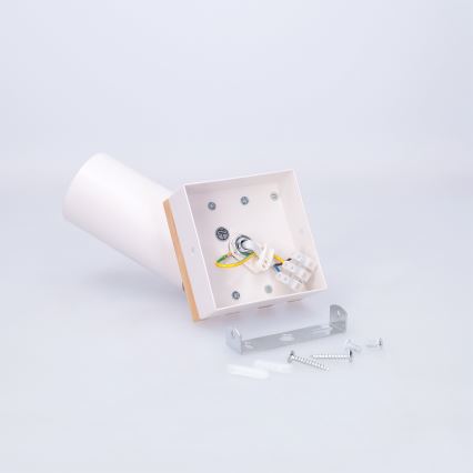 Brilagi - Spotlampe SELE WOOD ACOUSTIC 1xGU10/30W/230V hvid/træ