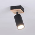 Brilagi - Spotlampe SELE WOOD ACOUSTIC 1xGU10/30W/230V sort/træ