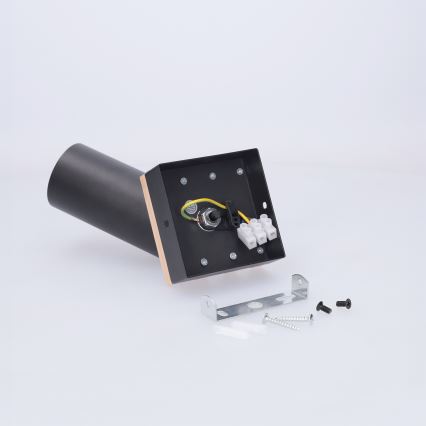 Brilagi - Spotlampe SELE WOOD ACOUSTIC 1xGU10/30W/230V sort/træ