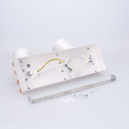 Brilagi - Spotlampe SELE WOOD ACOUSTIC 2xGU10/30W/230V hvid/træ
