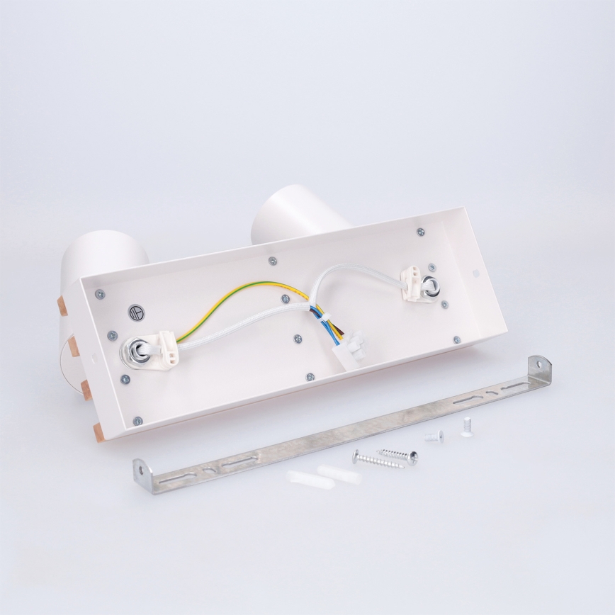 Brilagi - Spotlampe SELE WOOD ACOUSTIC 2xGU10/30W/230V hvid/træ
