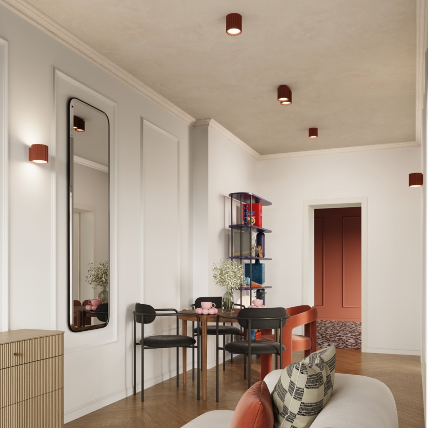 Brilagi - spotlampe SFERA 1xGU10/10W/230V Ø 10 cm rød