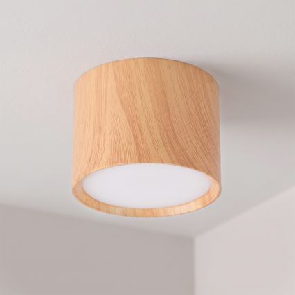 BRILAGI - Spotlampe SMOOTH 1xGX53/15W/230V 60x82 mm med egetræslook
