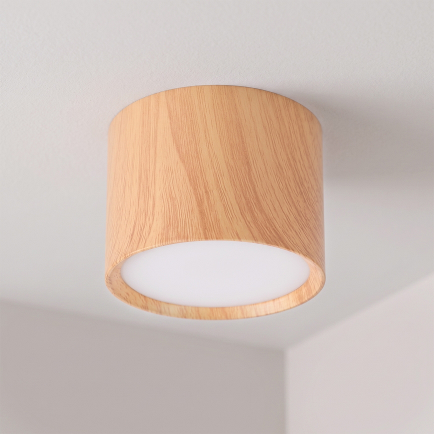 BRILAGI - Spotlampe SMOOTH 1xGX53/15W/230V 60x82 mm med egetræslook