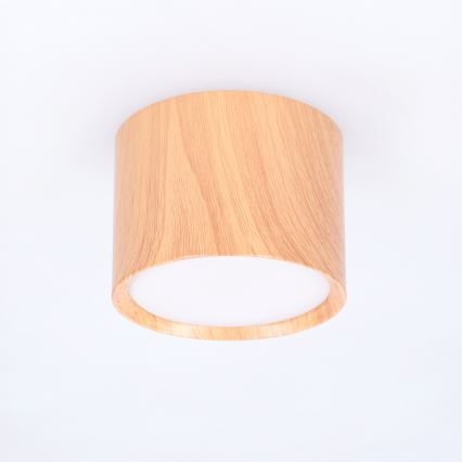 BRILAGI - Spotlampe SMOOTH 1xGX53/15W/230V 60x82 mm med egetræslook